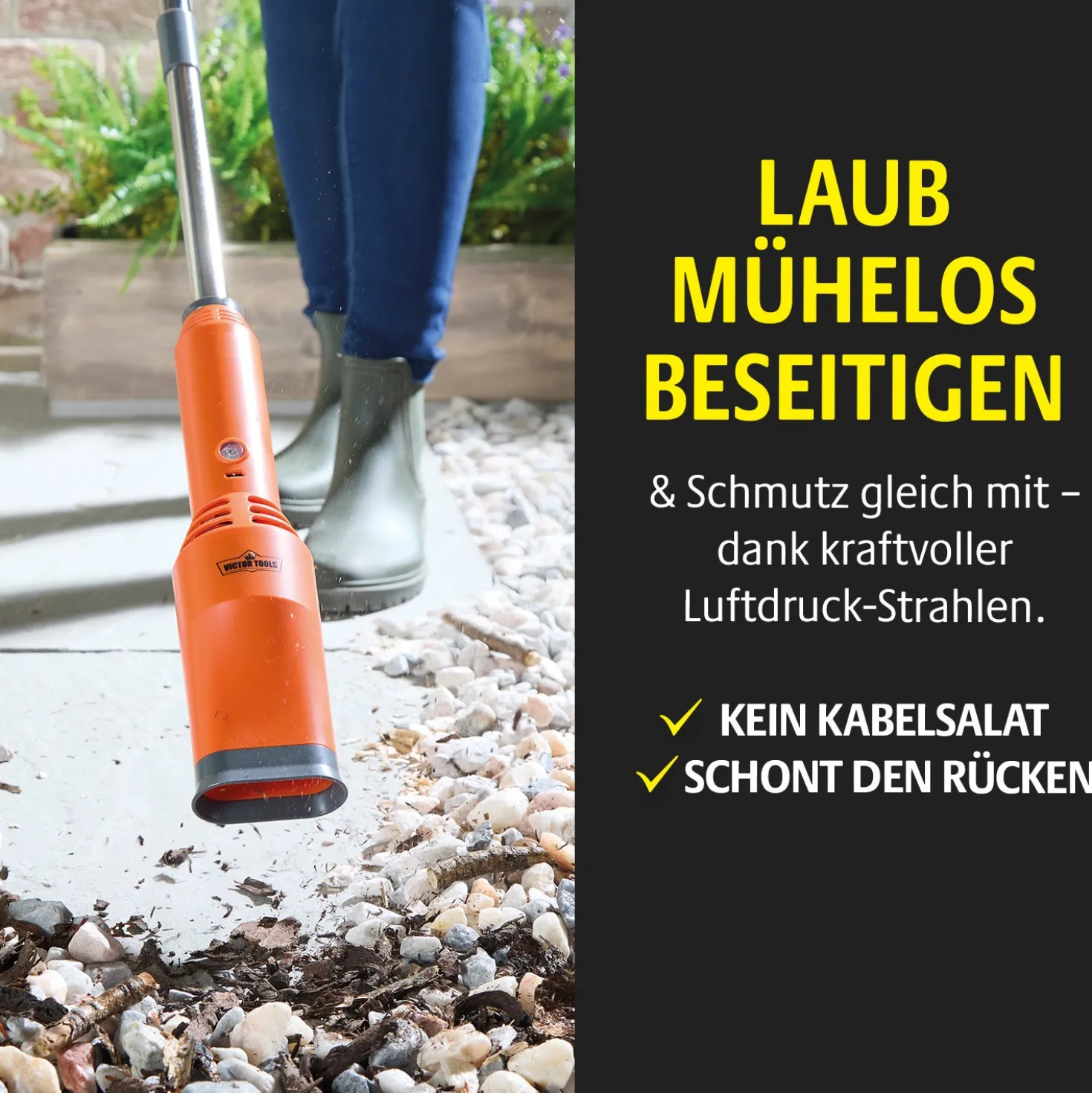 Akku-Turbo-Laubbläser, Victor Tools