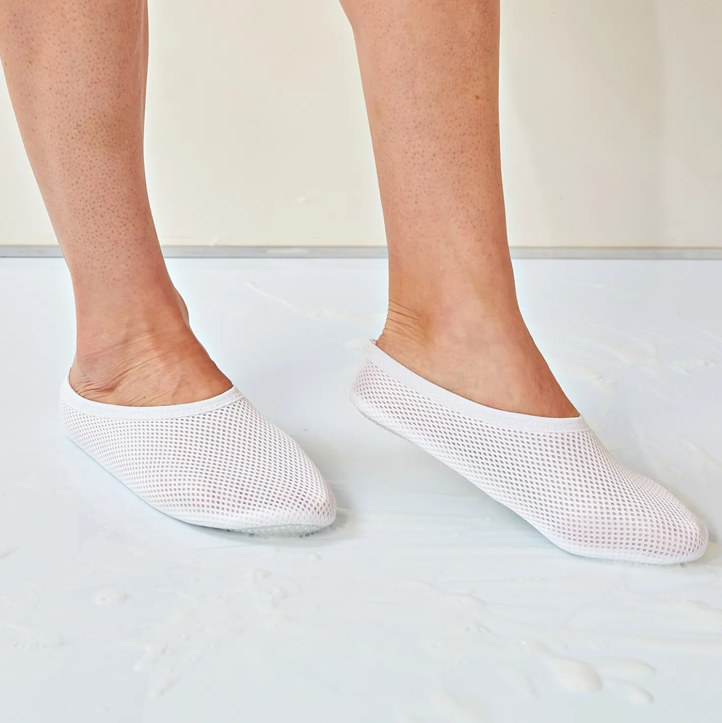 Anti-Rutsch Dusch-Schuhe weiß