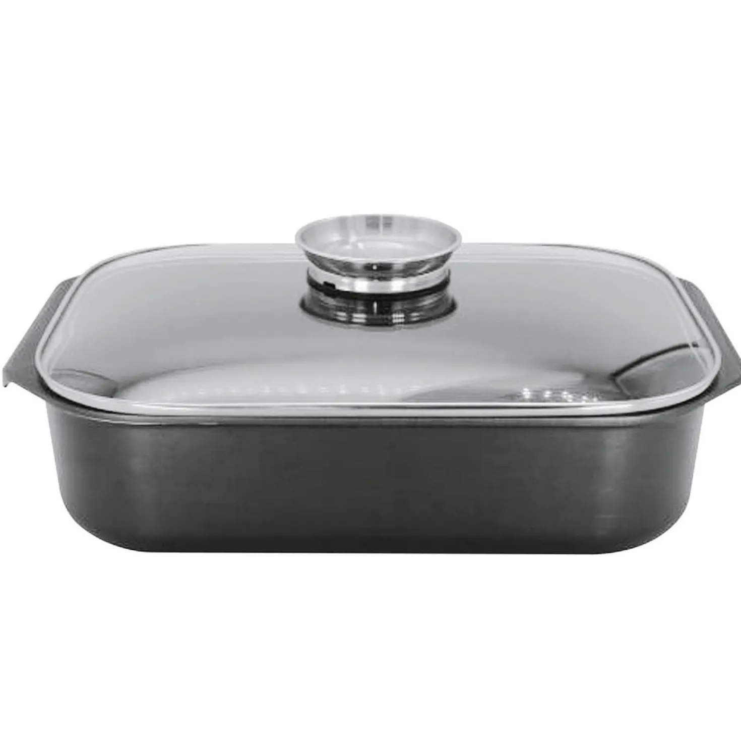 Aromabräter 5,5 l mit Glasdeckel & Aromaknopf 34,5 cm KARL KRÜGER