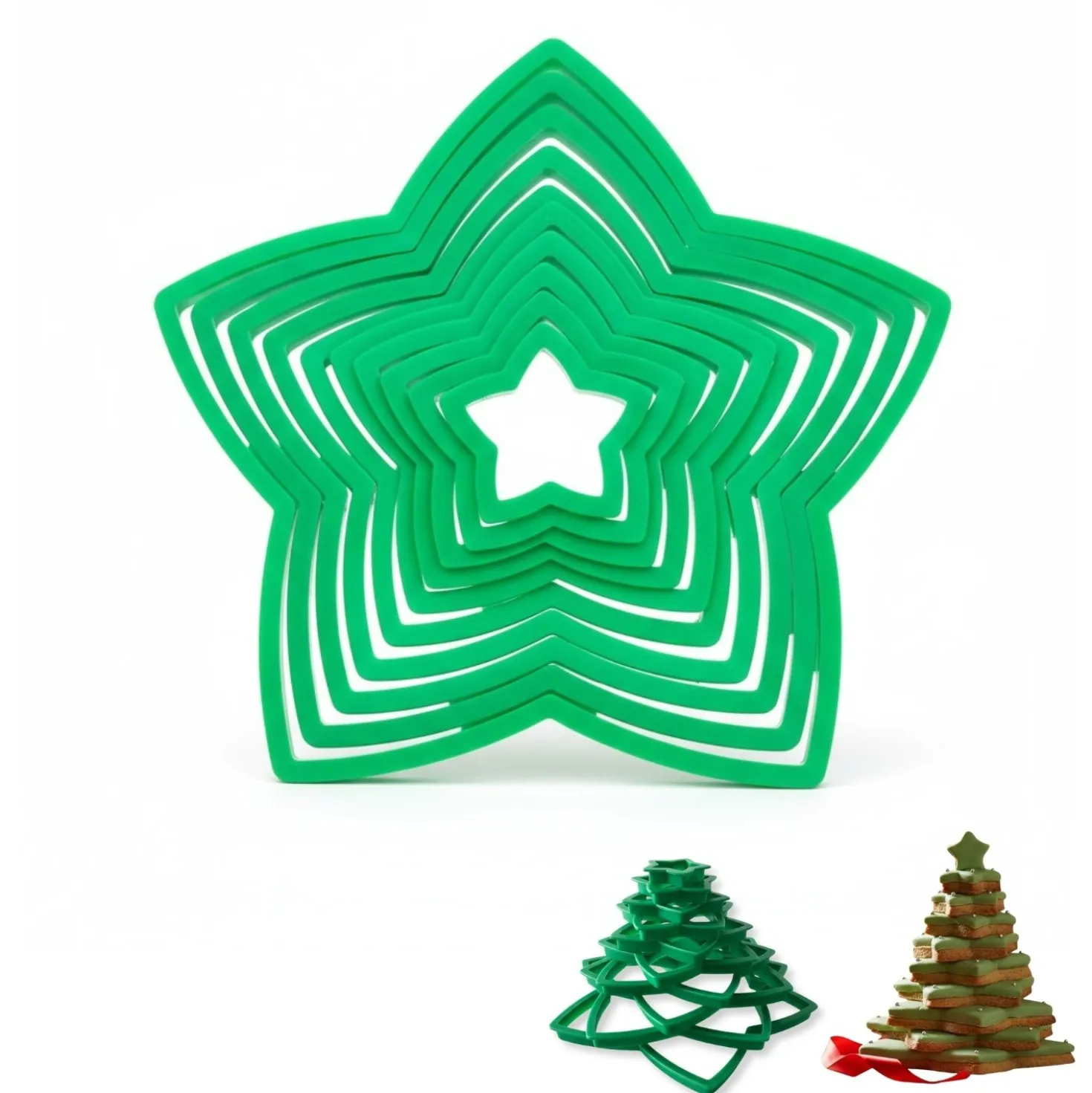Ausstechformen "Tannenbaum" 10er-Set