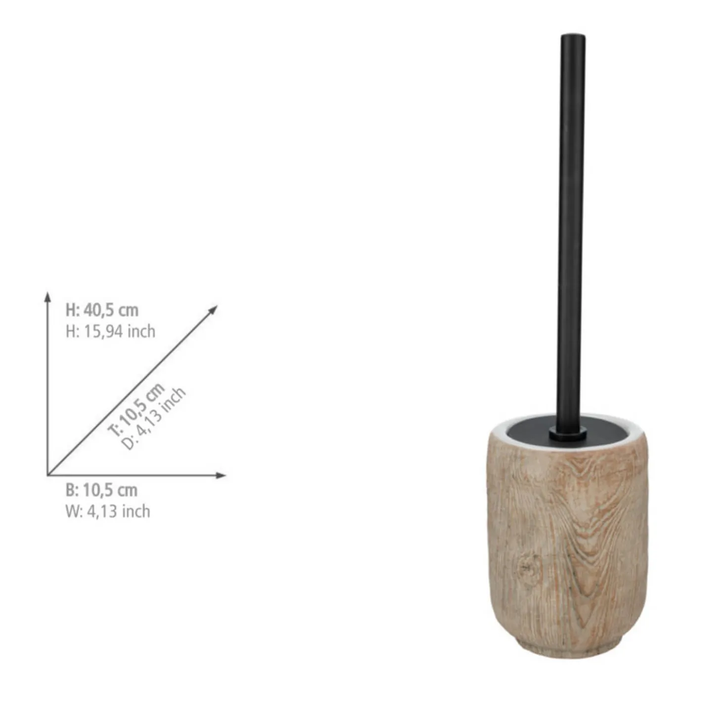 Bad-Accessoire Set „Florio“, 3-tlg. aus Keramik in Holz-Optik WENKO