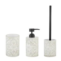 Bad-Accessoire Set „Ortezzano“, 3-tlg. aus Polyresin WENKO