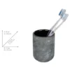 Bad-Accessoire Set „Sacile“, 2-tlg., grau/schwarz WENKO