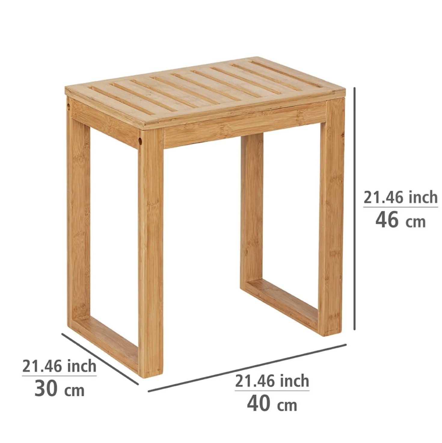 Badhocker Bamboo aus Bambus WENKO