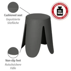 Badhocker Comiso Anthrazit matt WENKO