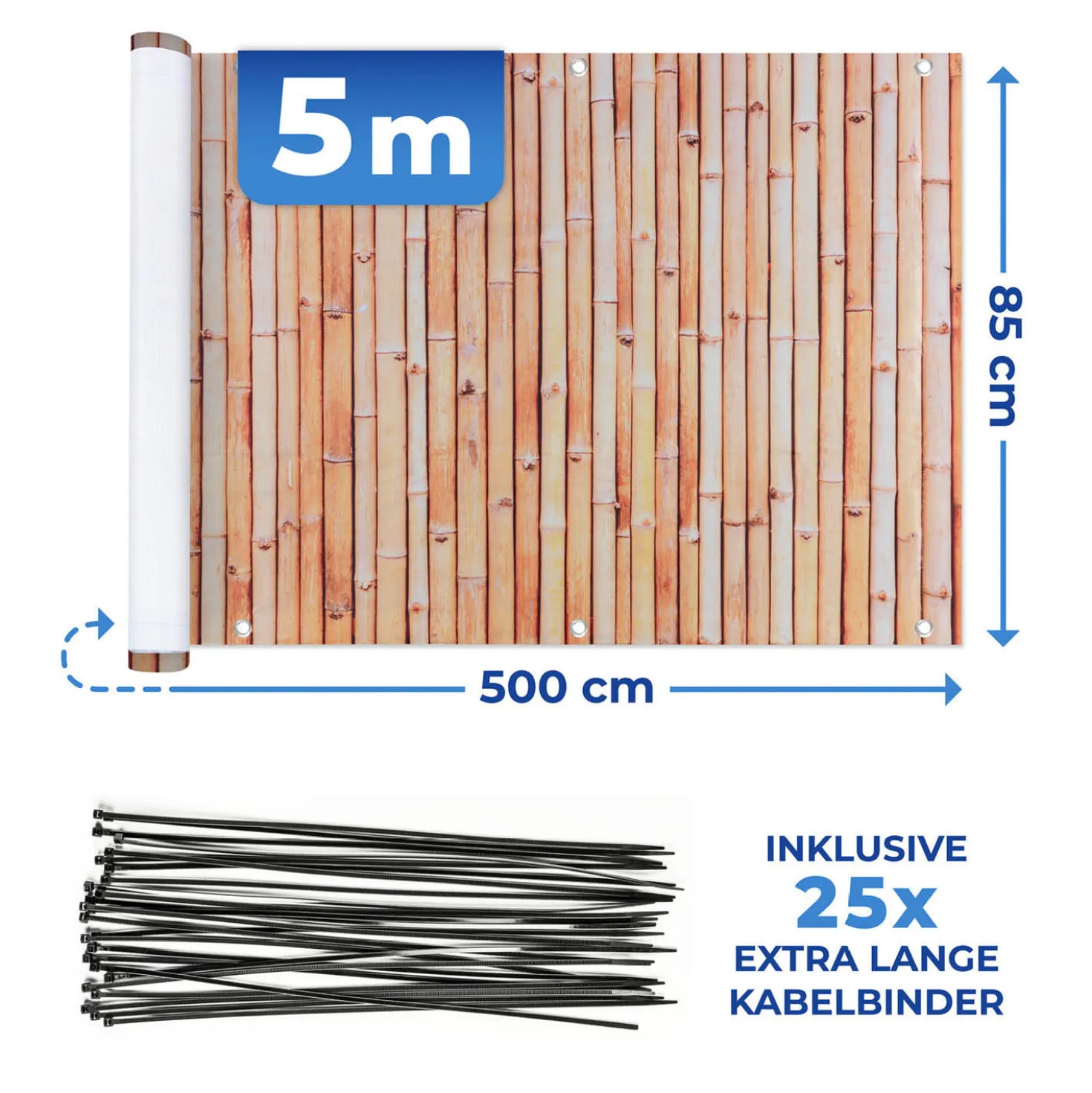 Balkon-Sichtschutz Bambus MAXIMEX