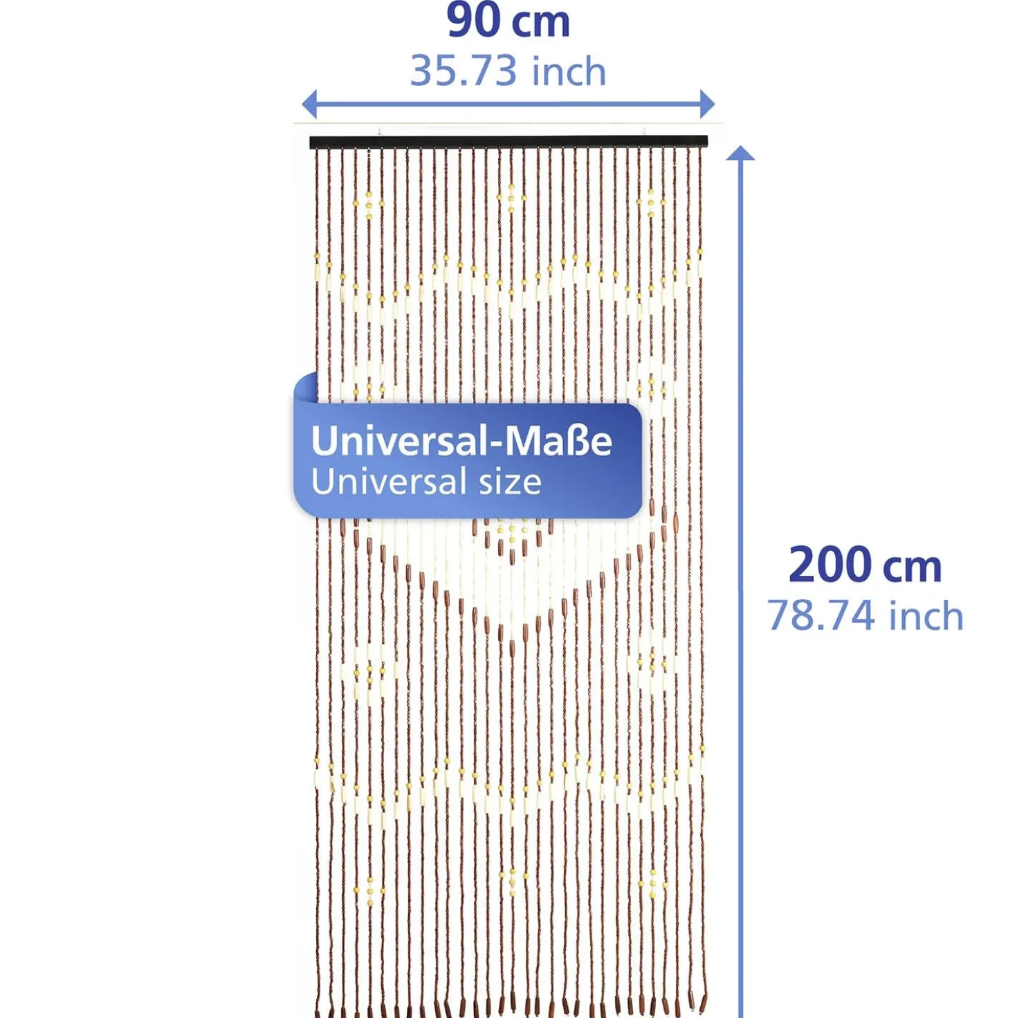 Bambusvorhang Rhombus 90×200 cm MAXIMEX