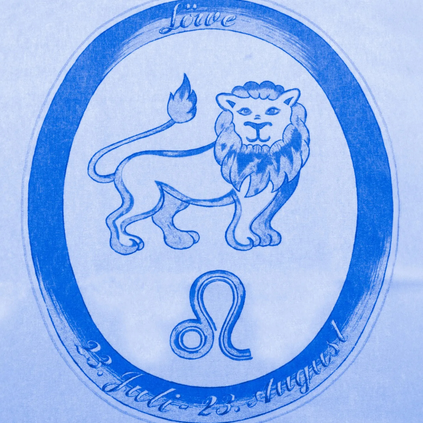 Bettwäsche "Löwe" hellblau, 2-tlg.