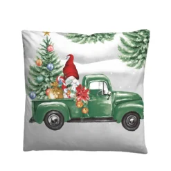 biberna Feinbiber Bettwäsche Wichtel & Weihnachtsbaum sturmgrau, 135x200 cm + 80x80 cm