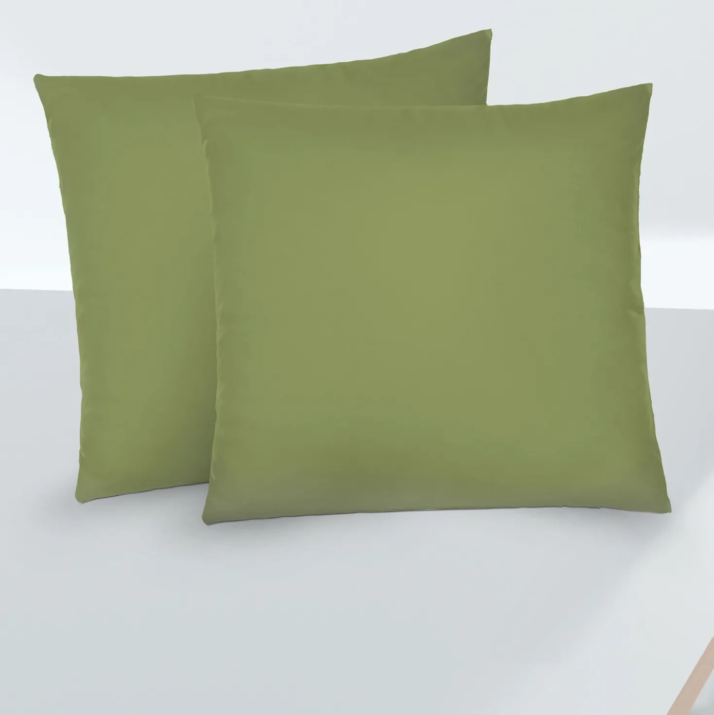 biberna Feinjersey-Kopfkissenbezug Doppelpack fichte, 2x 80x80 cm