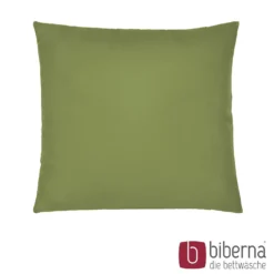 biberna Feinjersey-Kopfkissenbezug Doppelpack fichte, 2x 80x80 cm