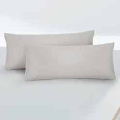 biberna Feinjersey-Kopfkissenbezug Doppelpack sturmgrau, 2x 40x80 cm