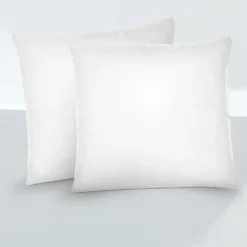 biberna Feinjersey-Kopfkissenbezug Doppelpack weiss, 2x 40x40 cm