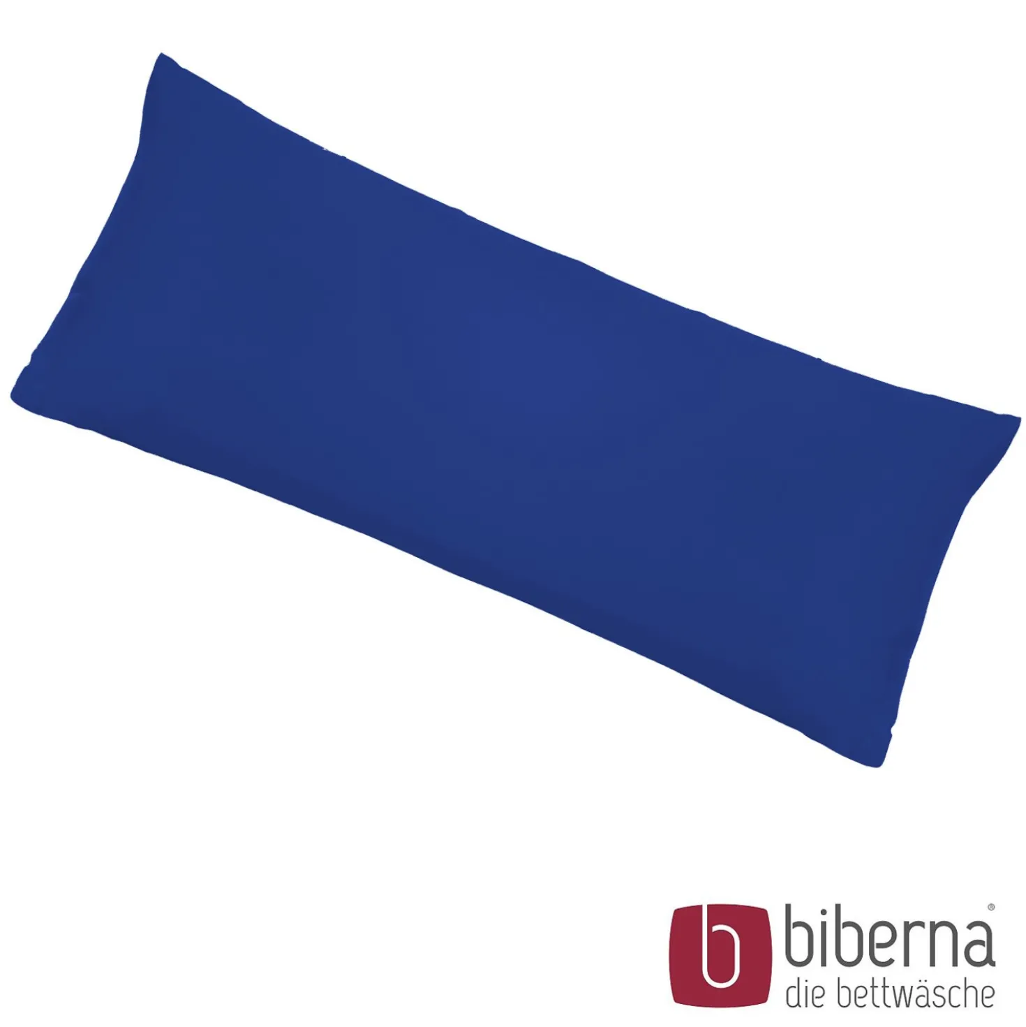biberna Feinjersey-Kopfkissenbezug Doppelpack saphir, 2x 40x80 cm