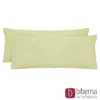 biberna Feinjersey-Kopfkissenbezug Doppelpack pistaziengrün, 2x 40x80 cm