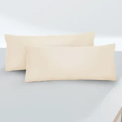 biberna Feinjersey-Kopfkissenbezug Doppelpack kitt, 2x 40x80 cm
