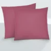 biberna Feinjersey-Kopfkissenbezug Doppelpack brombeer, 2x 40x40 cm