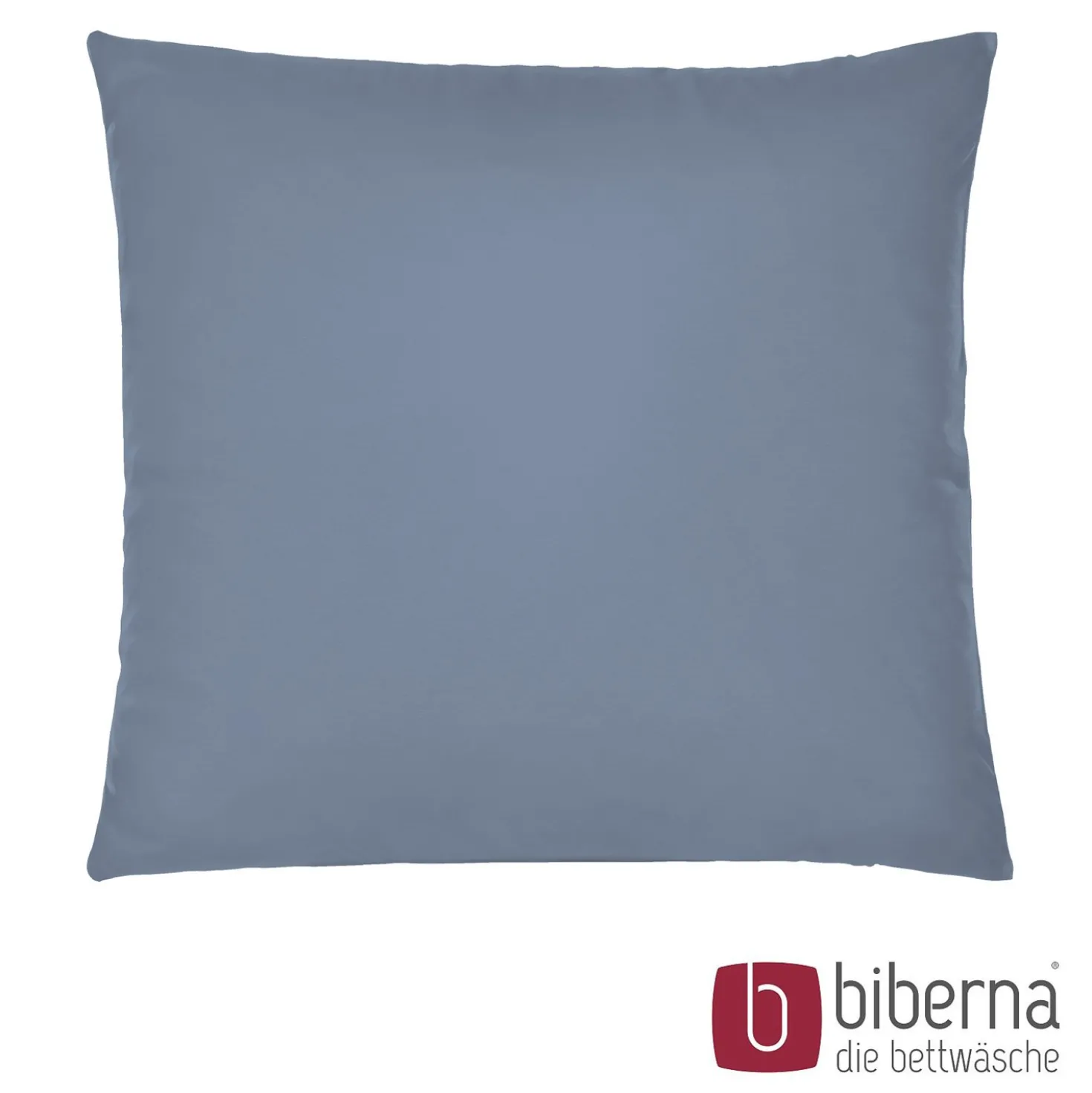biberna Feinjersey-Kopfkissenbezug Doppelpack blau, 2x 40x40 cm
