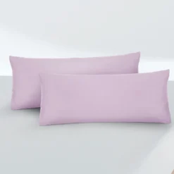 biberna Feinjersey-Kopfkissenbezug Doppelpack viola, 2x 40x60 cm