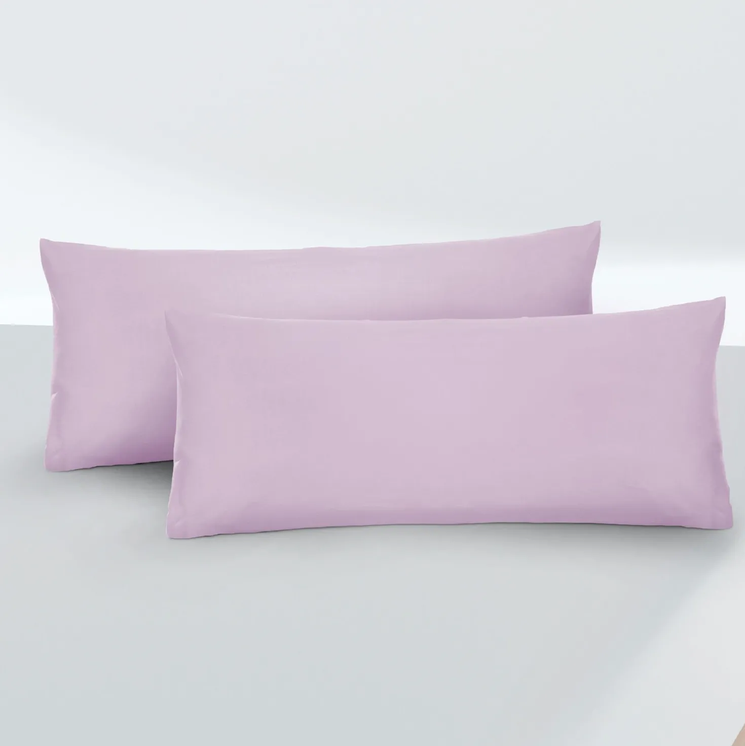 biberna Feinjersey-Kopfkissenbezug Doppelpack viola, 2x 40x60 cm