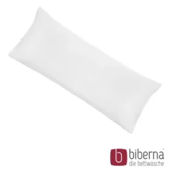biberna Feinjersey-Kopfkissenbezug Doppelpack weiss, 2x 40x60 cm
