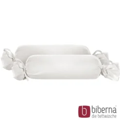 biberna Feinjersey-Nackenrollenbezug Doppelpack grau, 2x 15x40 cm