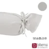 biberna Feinjersey-Nackenrollenbezug Doppelpack sturmgrau, 2x 15x40 cm