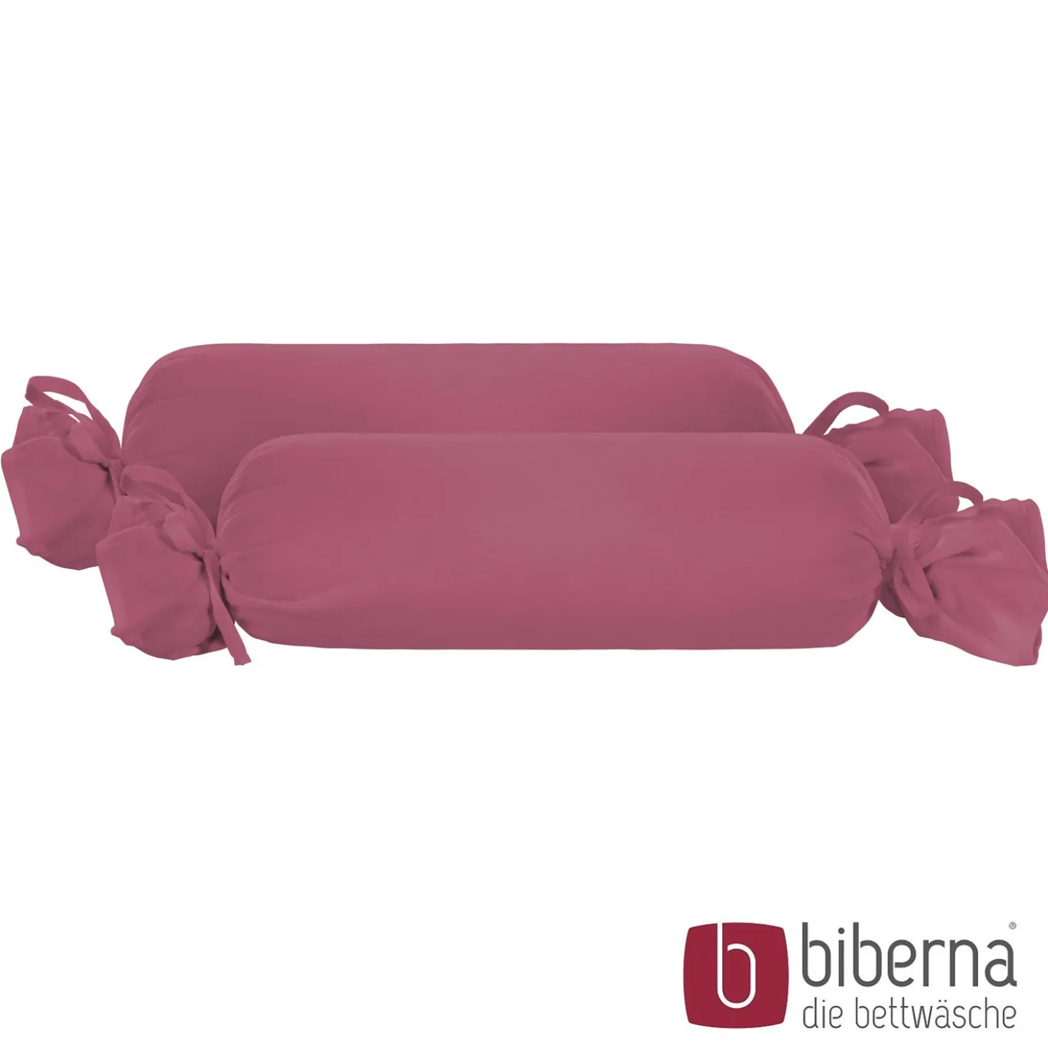 biberna Feinjersey-Nackenrollenbezug Doppelpack brombeer, 2x 15x40 cm