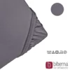 biberna Feinjersey-Spannbetttuch silber/grau, 1x 140x200 cm - 160x200 cm