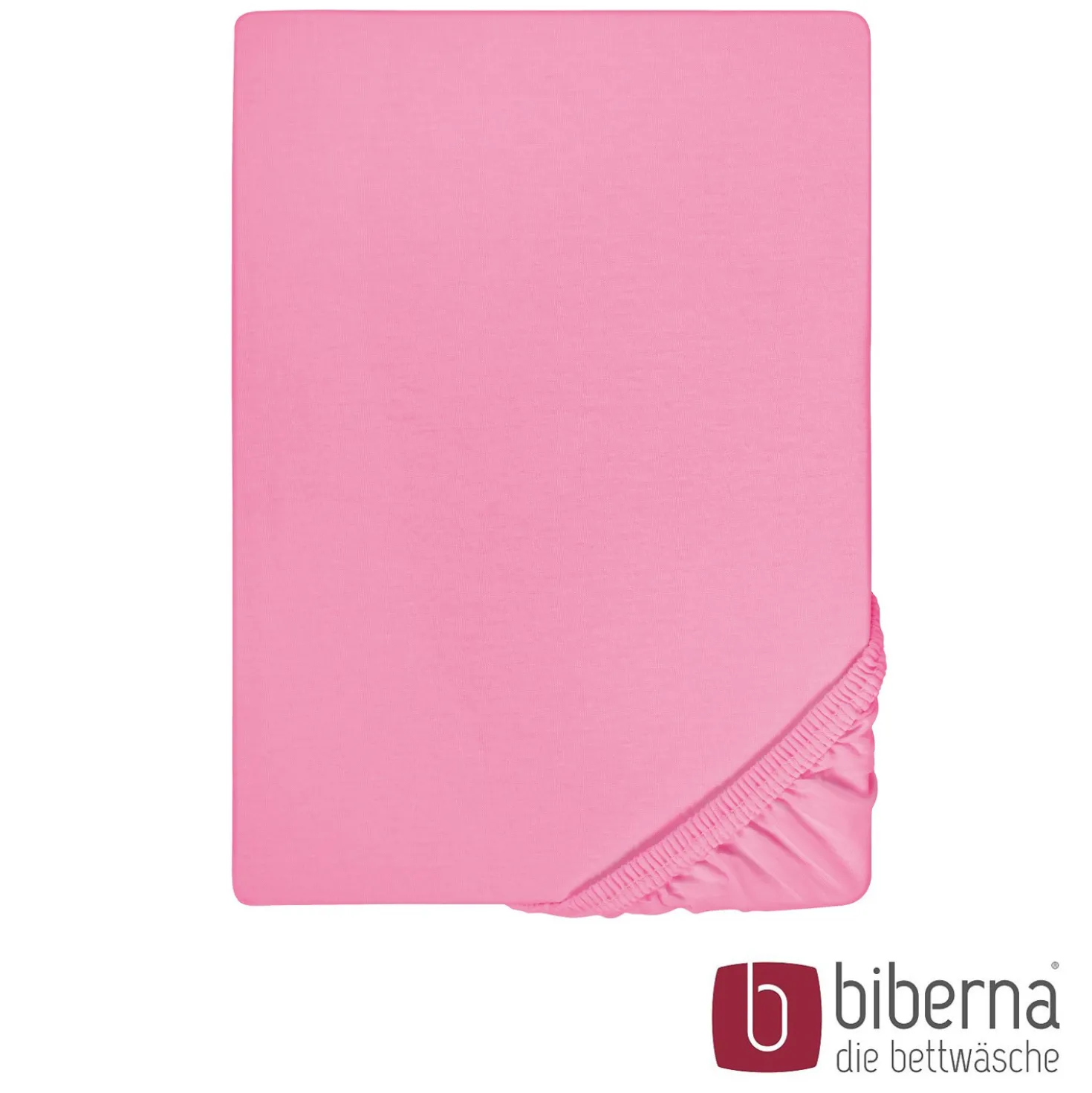 biberna Feinjersey-Spannbetttuch pink, 1x 140x200 cm - 160x200 cm