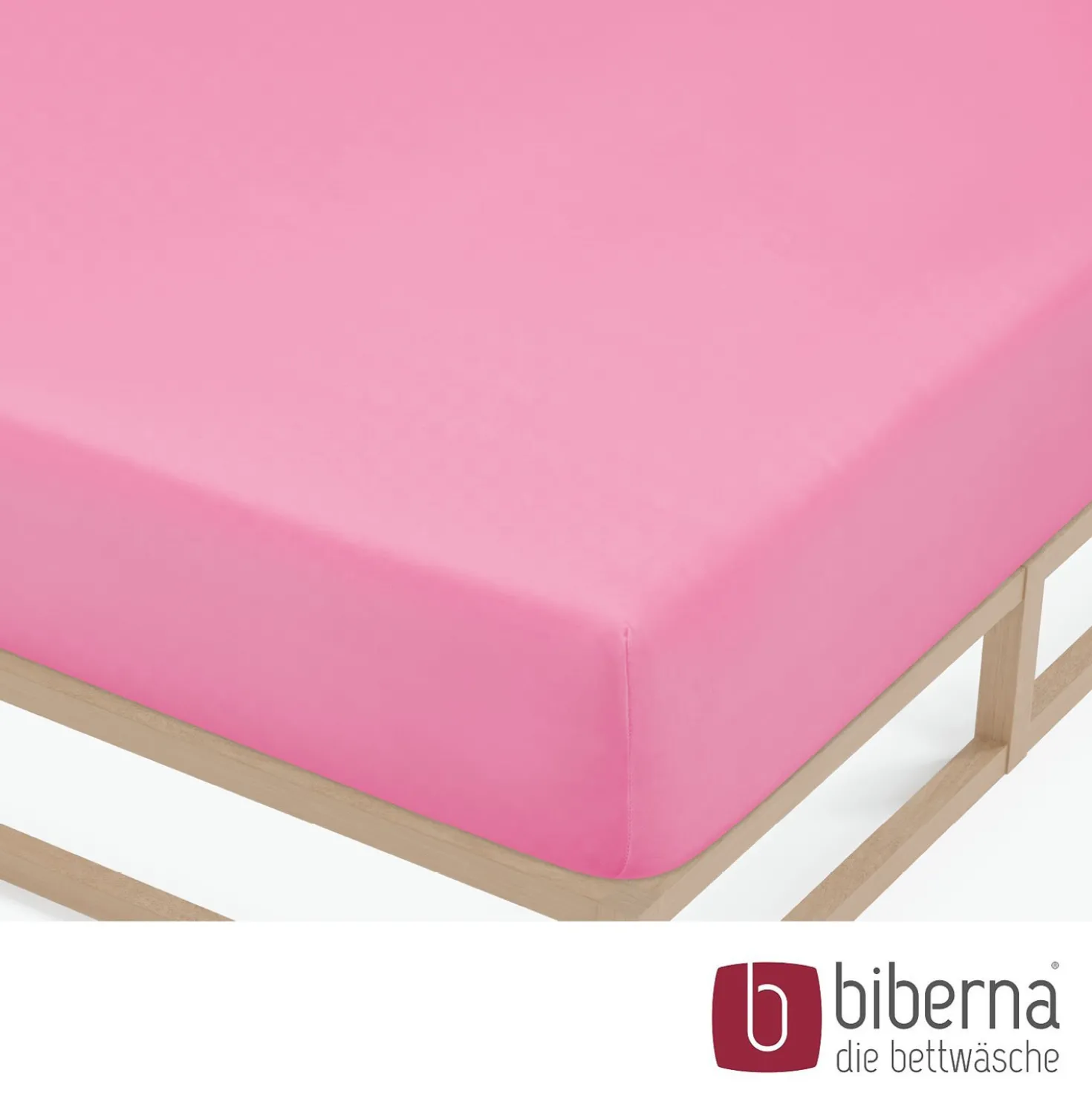 biberna Feinjersey-Spannbetttuch pink, 1x 140x200 cm - 160x200 cm