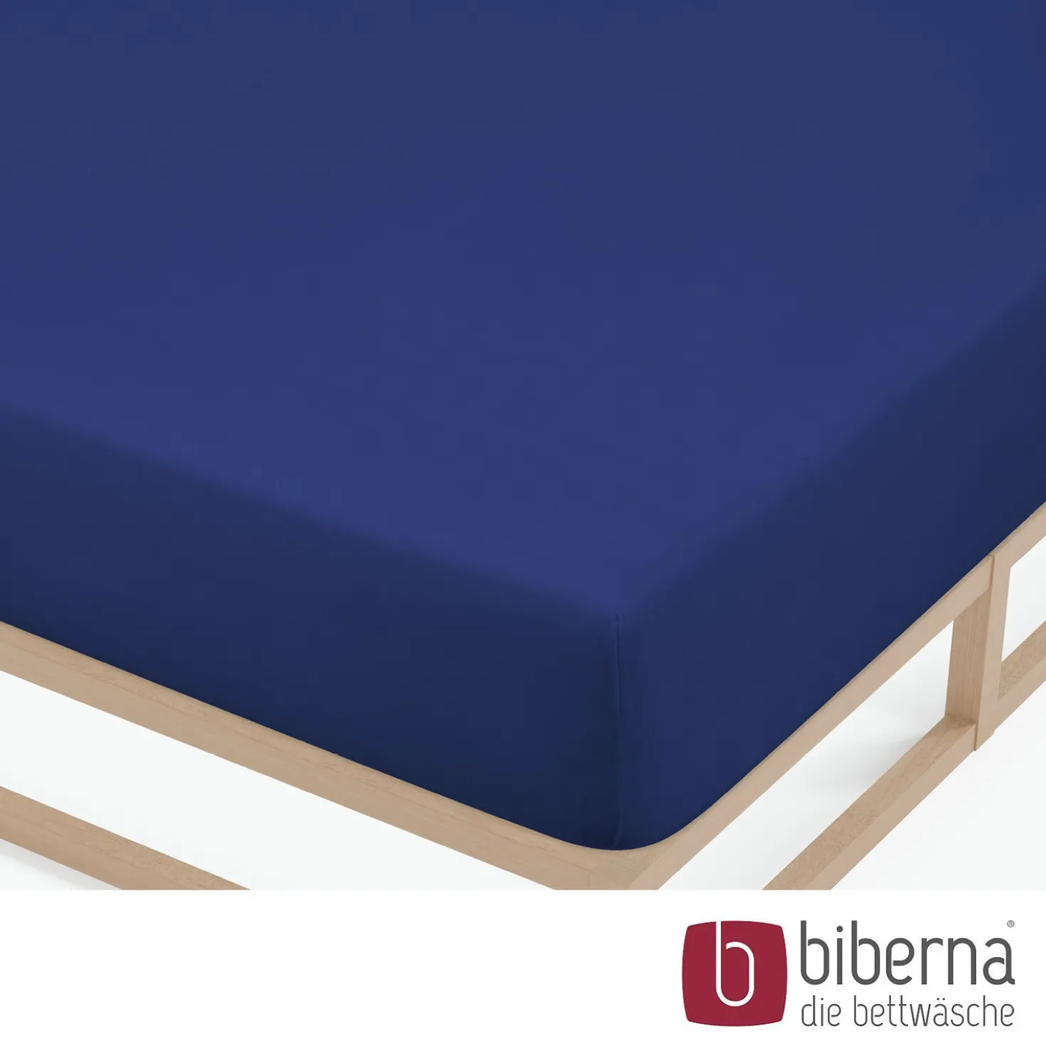 biberna Feinjersey-Spannbetttuch saphir, 1x 140x200 cm - 160x200 cm