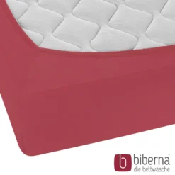 biberna Feinjersey-Spannbetttuch rost, 1x 140x200 cm - 160x200 cm