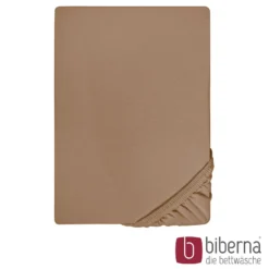biberna Feinjersey-Spannbetttuch macchiato, 1x 140x200 cm - 160x200 cm