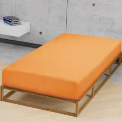 biberna Feinjersey-Spannbetttuch nektarine, 1x 140x200 cm - 160x200 cm