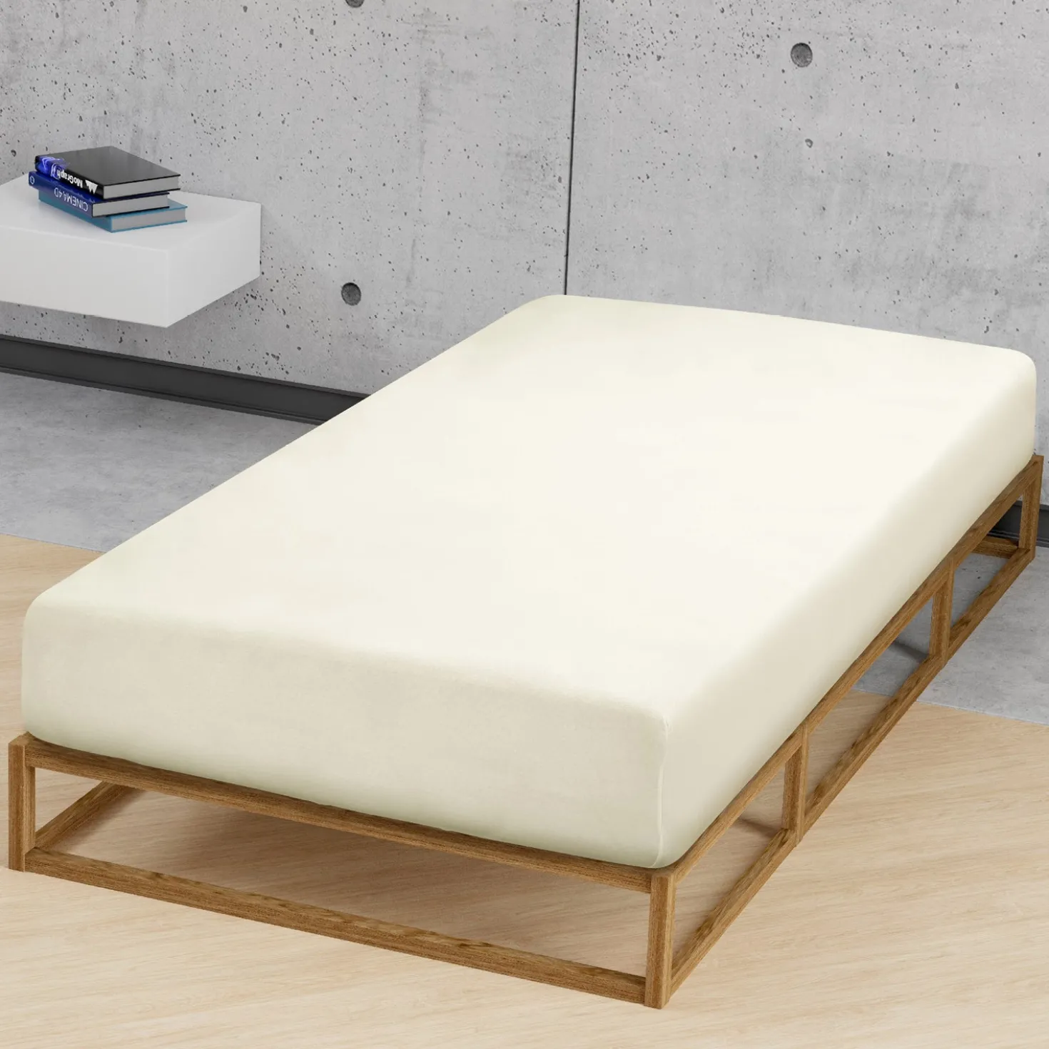 biberna Feinjersey-Spannbetttuch perlmutt, 1x 140x200 cm - 160x200 cm