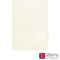 biberna Feinjersey-Spannbetttuch perlmutt, 1x 140x200 cm - 160x200 cm