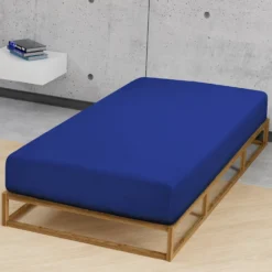 biberna Feinjersey-Spannbetttuch saphir, 1x 180x200 cm - 200x200 cm