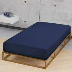 biberna Feinjersey-Spannbetttuch marine, 1x 180x200 cm - 200x200 cm