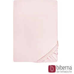 biberna Feinjersey-Spannbetttuch rose, 1x 90x190 cm - 100x200 cm