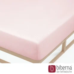 biberna Feinjersey-Spannbetttuch rose, 1x 90x190 cm - 100x200 cm