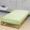 biberna Feinjersey-Spannbetttuch pistaziengrün, 1x 60x120 cm - 70x140 cm