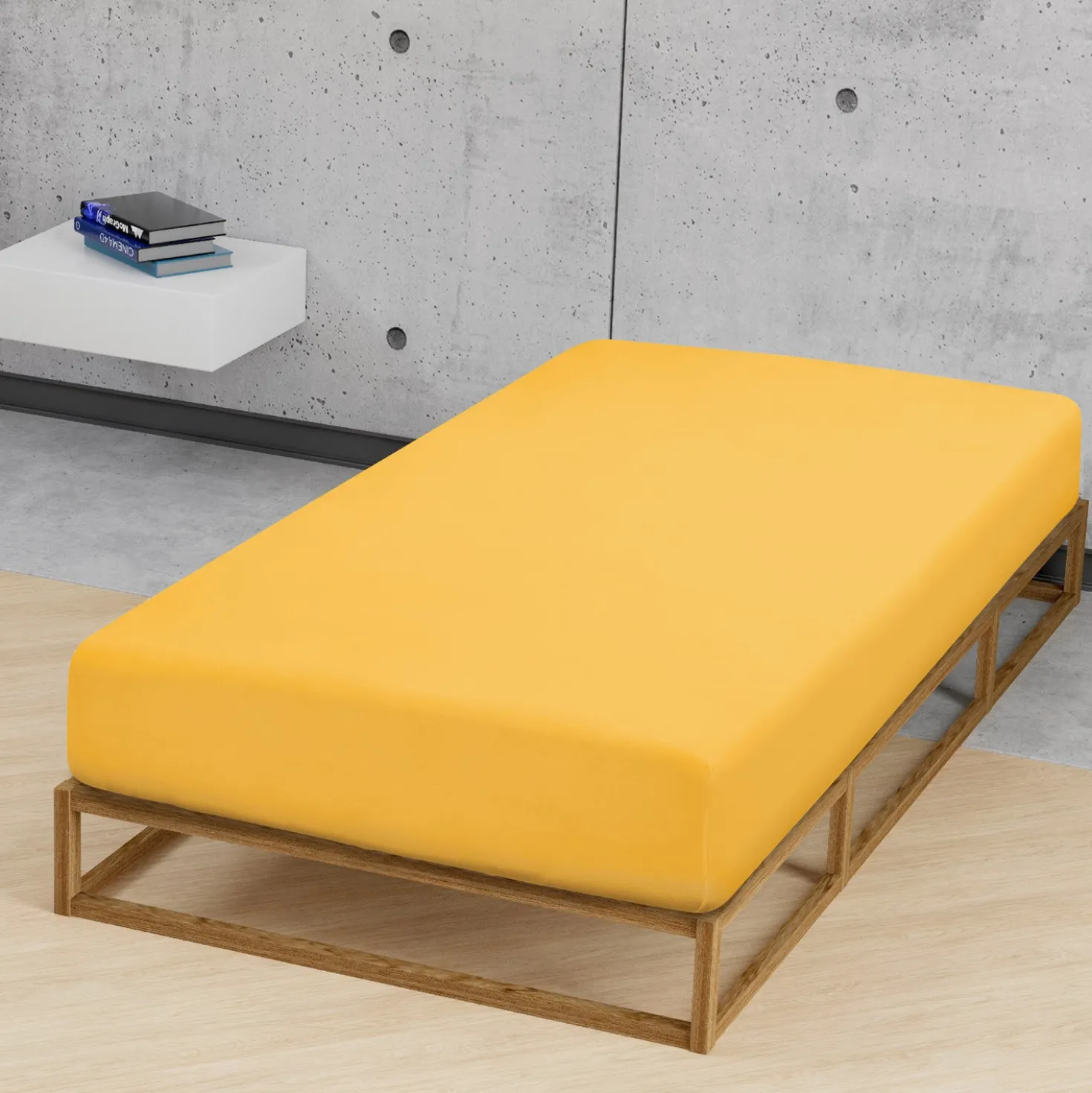 biberna Feinjersey-Spannbetttuch honig, 1x 60x120 cm - 70x140 cm