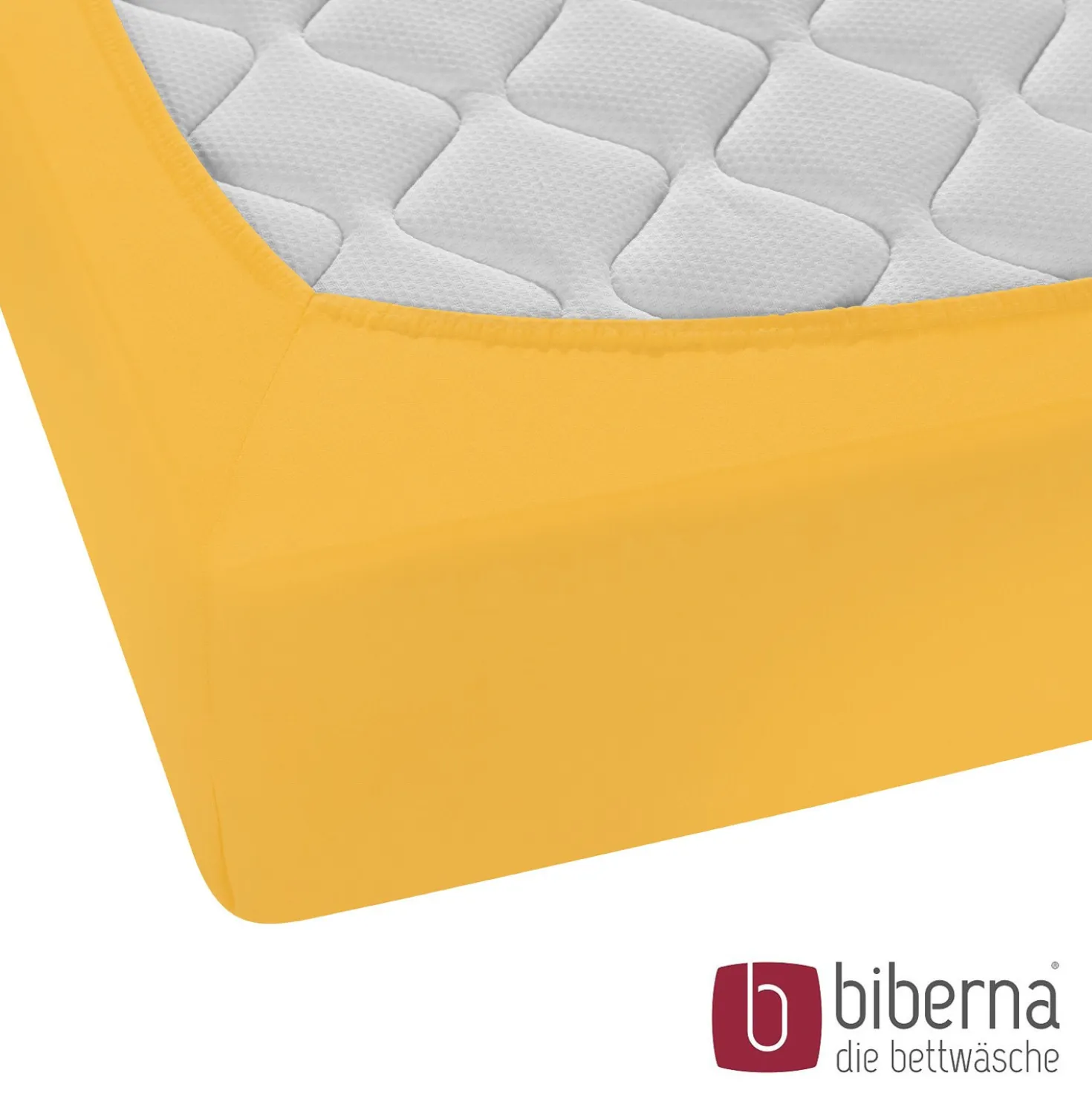 biberna Feinjersey-Spannbetttuch honig, 1x 60x120 cm - 70x140 cm