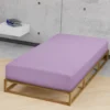 biberna Feinjersey-Spannbetttuch viola, 1x 90x190 cm - 100x200 cm