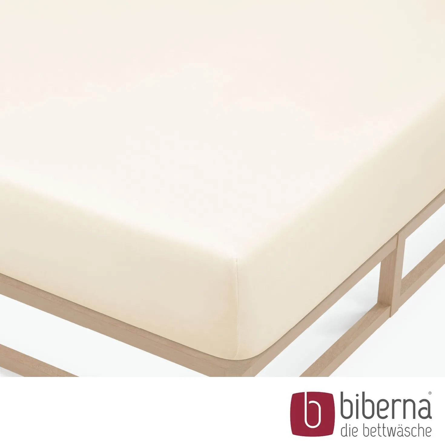 biberna Feinjersey-Spannbetttuch natur, 1x 60x120 cm - 70x140 cm