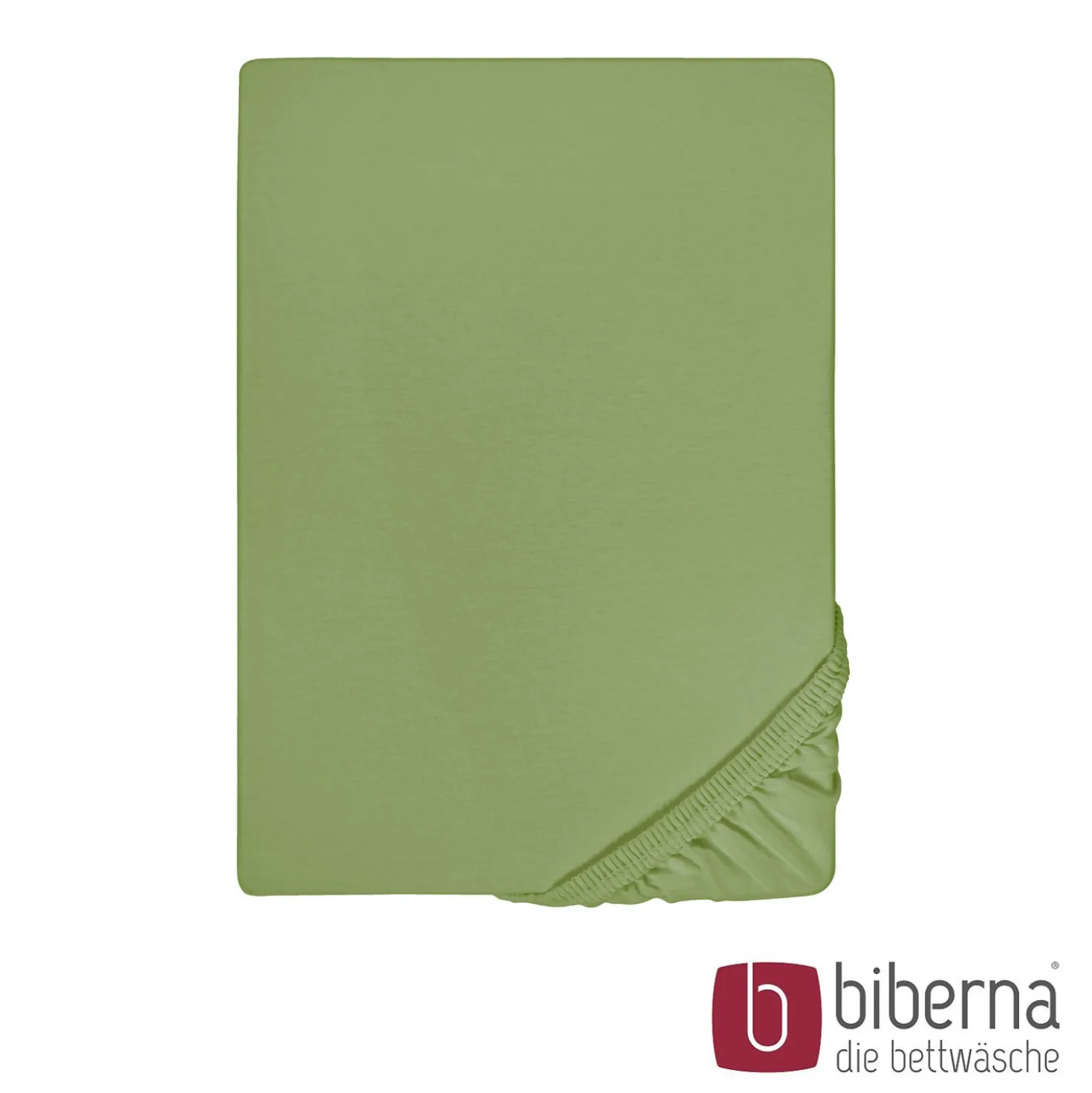 biberna Feinjersey-Spannbetttuch fichte, 1x 90x190 cm - 100x200 cm