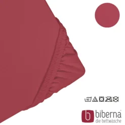 biberna Feinjersey-Spannbetttuch rost, 1x 90x190 cm - 100x200 cm