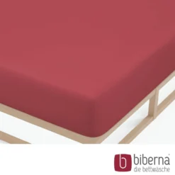 biberna Feinjersey-Spannbetttuch rost, 1x 90x190 cm - 100x200 cm