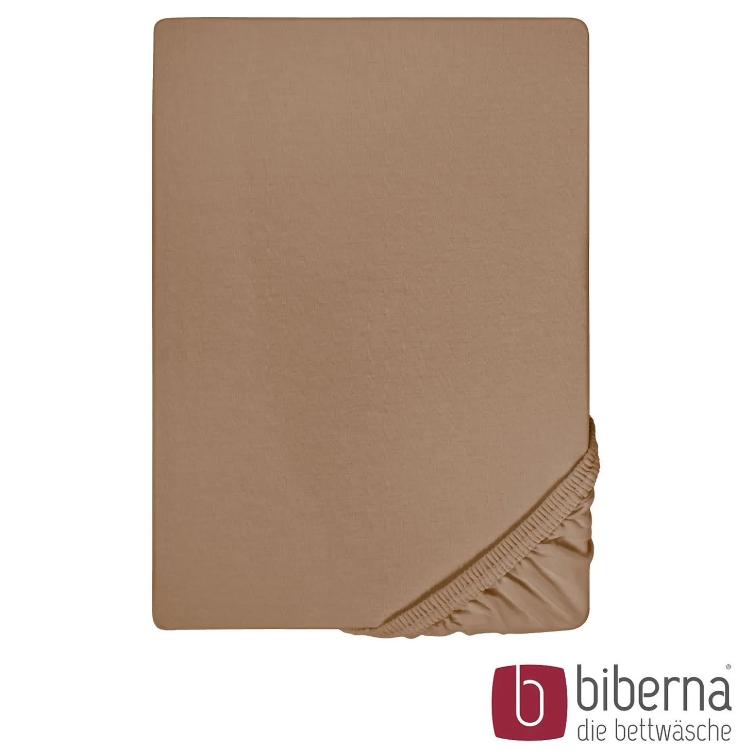 biberna Feinjersey-Spannbetttuch macchiato, 1x 90x190 cm - 100x200 cm